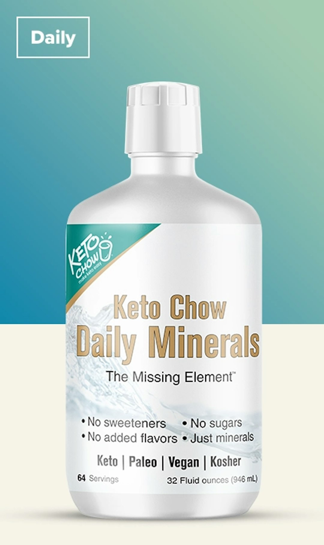 Keto Chow Daily Minerals bottle