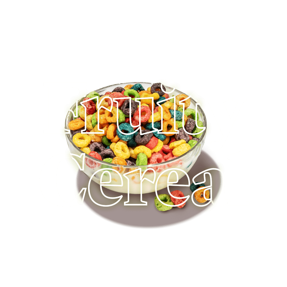 Keto Chow Fruity Cereal title with food name sake