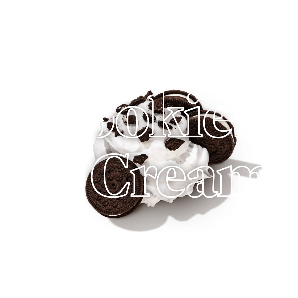 Keto Chow Cookies and Cream title with food name sake