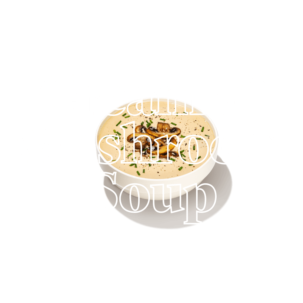 Keto Chow Cream of Mushroom Soup Base title with food name sake