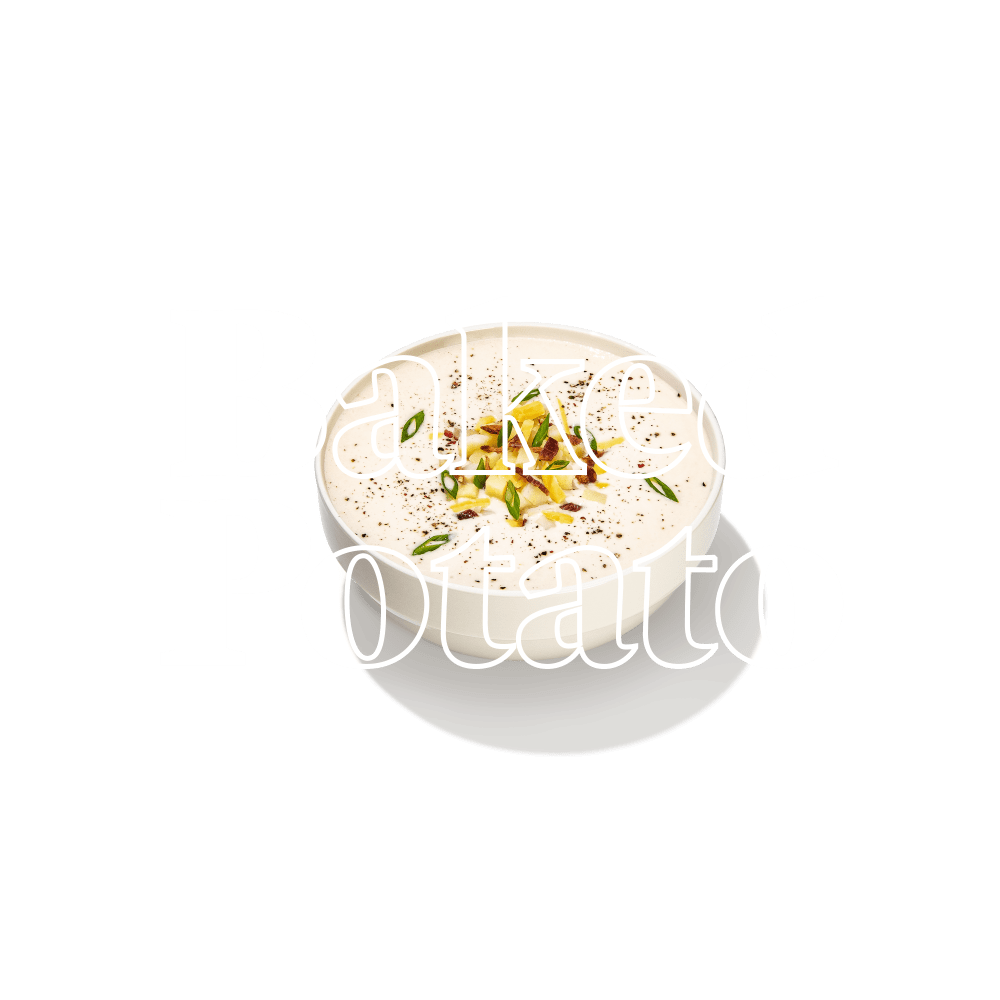 Keto Chow Baked Potato Soup Base title with food name sake