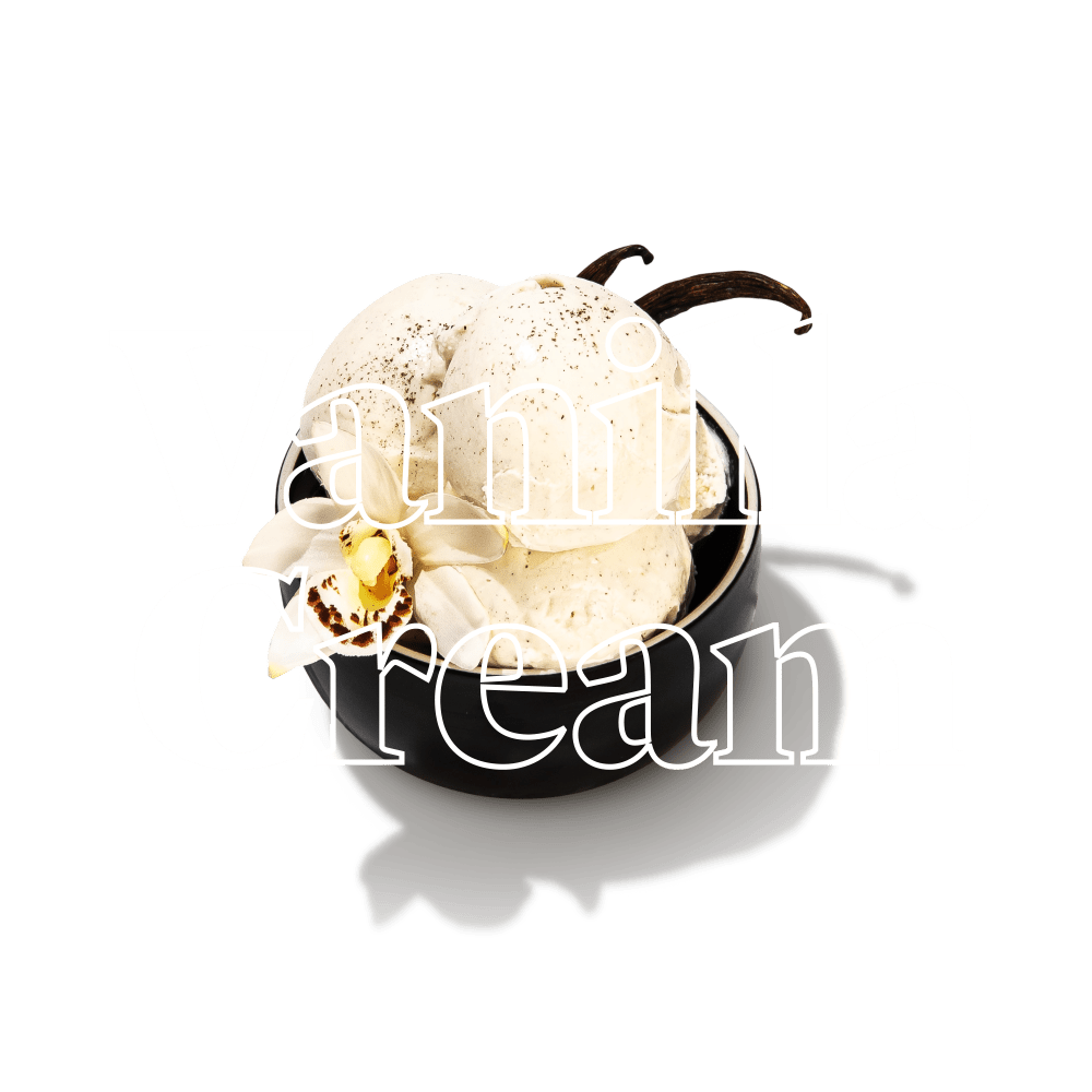 Keto Chow Vanilla Cream title with food name sake