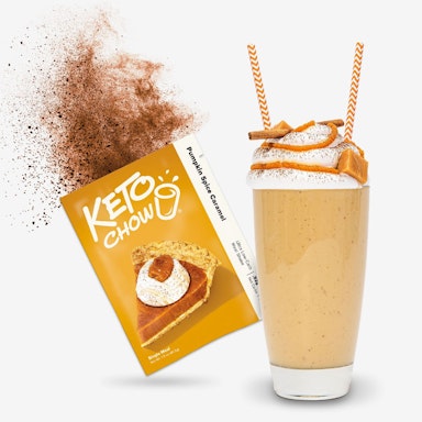 pumpkin spice caramel keto chow single meal