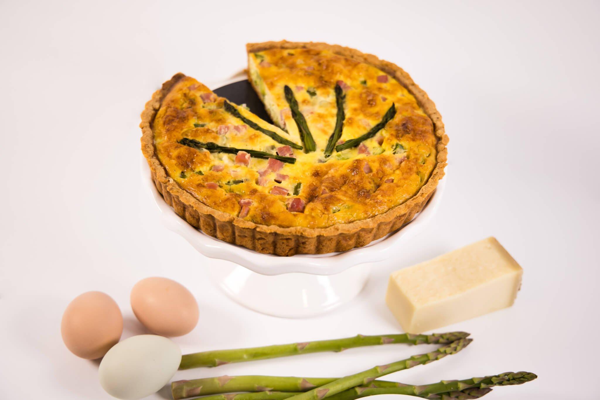 Leek and Asparagus Quiche
