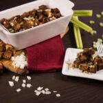 Dish with stuffing