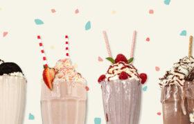 shakes with confetti