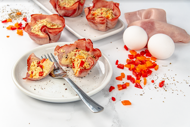 ham and egg cups